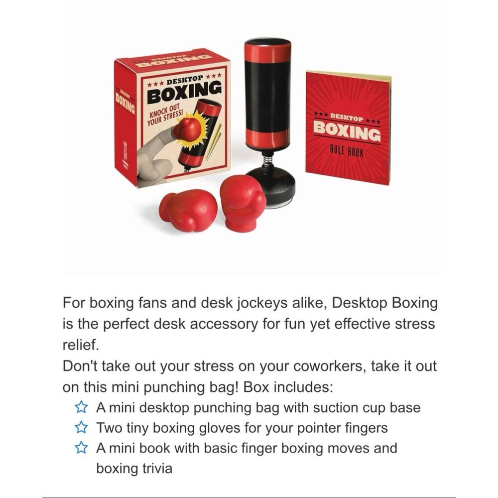 Desktop Boxing : Knock Out Your Stress!, Paperback by Running Press